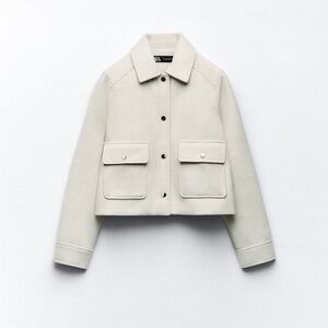 Zara CROPPED SOFT JACKET